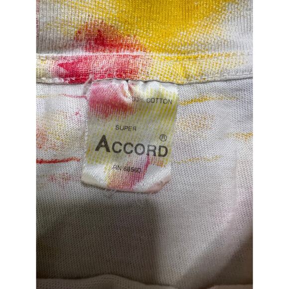 Vintage 80s AOP The Ten Commandments of BINGO Tie Dye‎ Bright Comedy T-Shirt - L - Picture 4 of 7